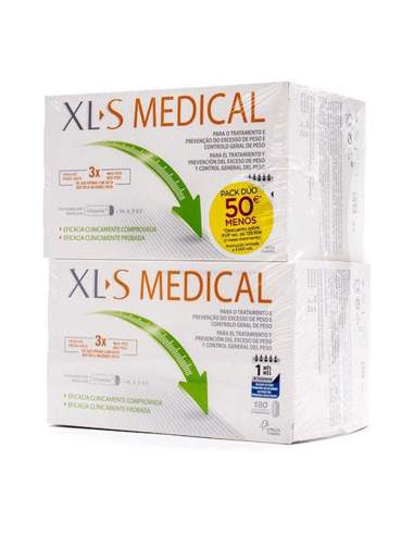 XLS MEDICAL CAPTAGRASAS PACK 180 COMPRIMIDOS X 2 U
