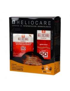 HELIOCARE PACK GEL CREMA BROWN SPF 50 + COMPACTO OIL-FREE BROWN