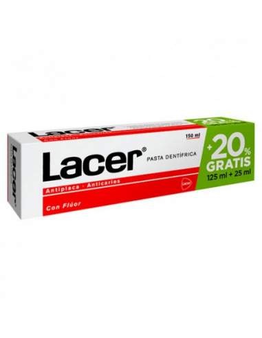 LACER PASTA DENTIFRICA 125+ 20% GRATIS (-150 ML)